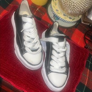 Black and White Men's Sneakers